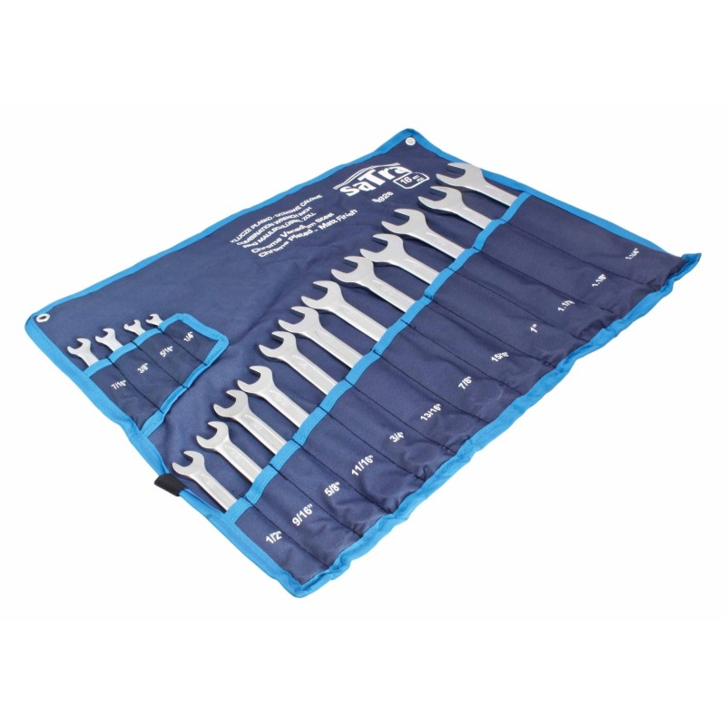 Zestaw kluczy płasko oczkowych calowe oczkowe 16szt