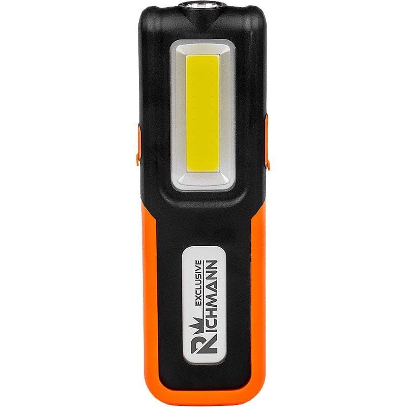 Lampa akumulatorowa latarka z uchylną podstawą magnetyczną i regulacją mocy funckja power bank