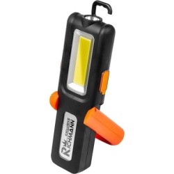 Lampa akumulatorowa latarka z uchylną podstawą magnetyczną i regulacją mocy funckja power bank