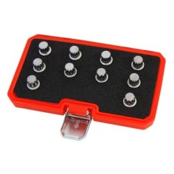 Set of sockets for loosening anti-theft bolt security bmw 10el