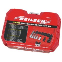 Zestaw nasadek do zacisków hamulcowych 17 elementów