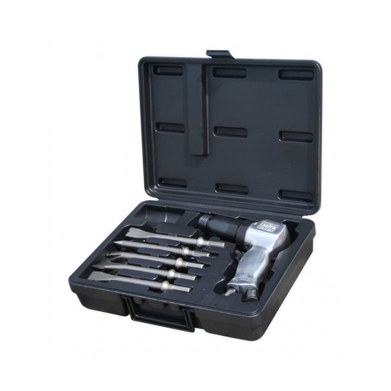 Młotek udarowy pneumatyczny z dłutami