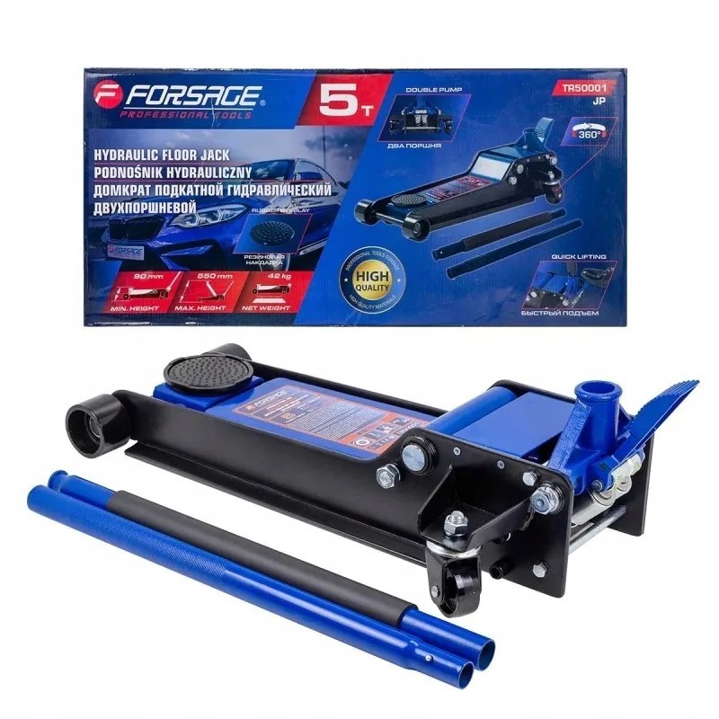 Podnośnik żaba hydrauliczny 5T nisko profilowy szybki min-90mm