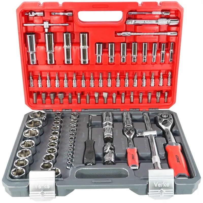 Klucze nasadowe 94 sztuki zestaw walizka verke