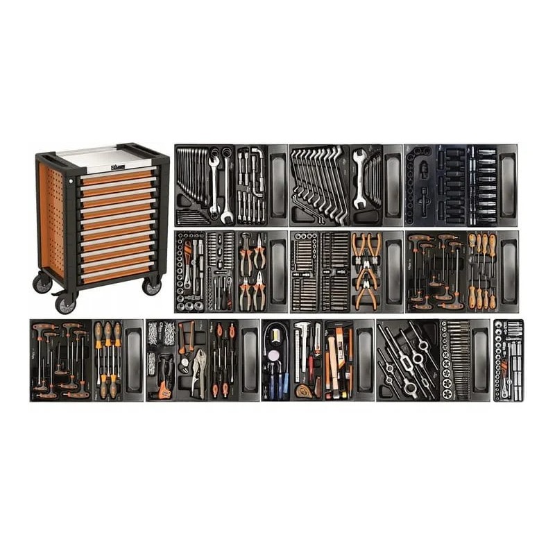 Szafka narzędziowa wózek z wyposażeniem 536 el