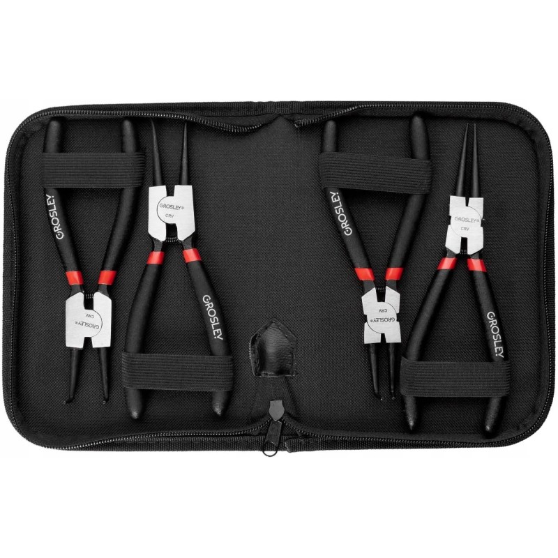 Zestaw szczypiec segera 9 230mm końcówki pełne cylindryczne 4el