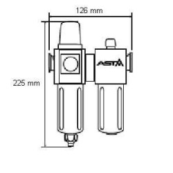 Blok przygotowania powietrza 1/2''