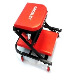 Leżanka warsztatowa z funkcją stołka 2w1