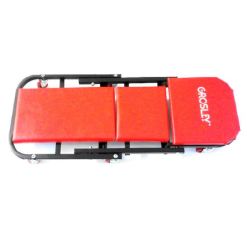 Leżanka warsztatowa z funkcją stołka 2w1