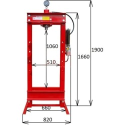 Prasa warsztatowa 30t hydrauliczno pneumatyczna