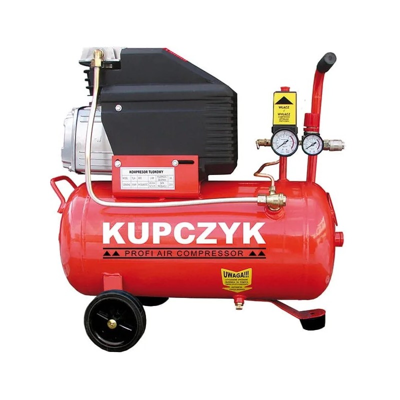Kompresor tłokowy olejowy 24l 245l min fl24