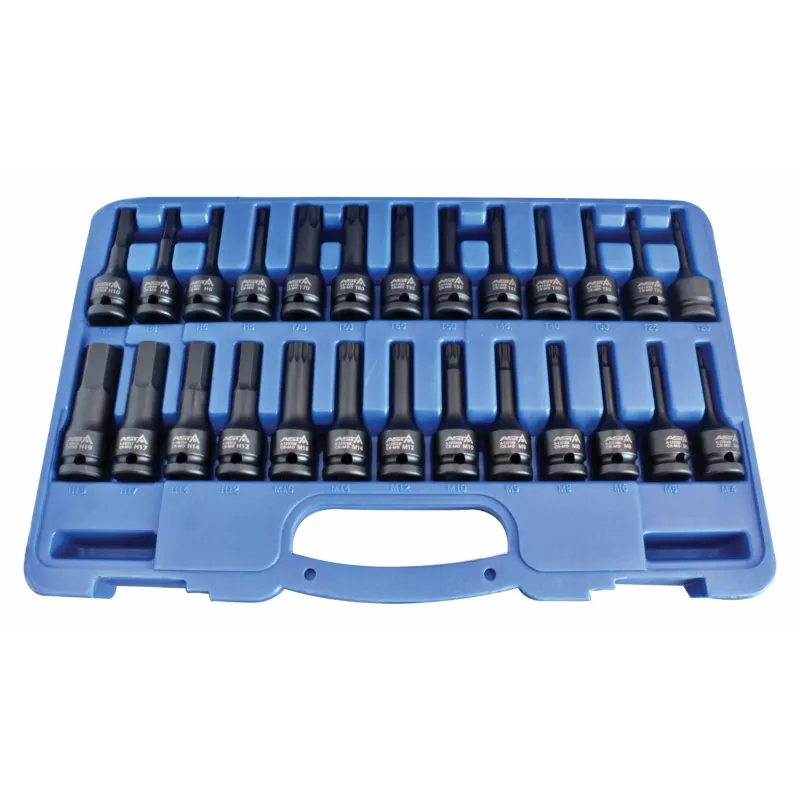 Zestaw nasadek udarowych 1 2 torx spline hex 26szt