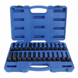Zestaw nasadek udarowych 1/2" torx spline hex 26szt