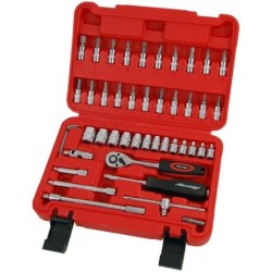 Zestaw kluczy nasadowych 1/4" torx imbus walizka