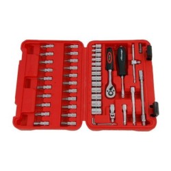 Zestaw kluczy nasadowych 1/4" torx imbus walizka