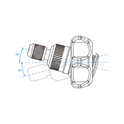 Mini grzechotka ręczna 48 zębów z uchwytem do bitów 1/4" plus zestaw bitów 6 szt