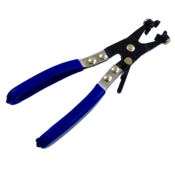 Water hose clamp pliers with locking device