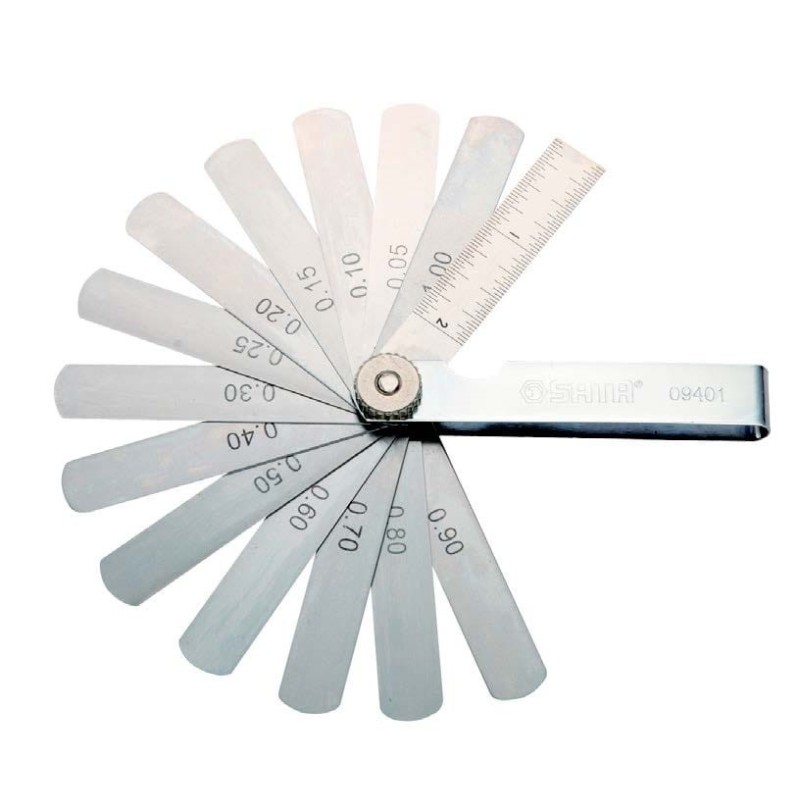 Szczelinomierz 14 listkowy prosty 0