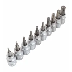 Nástrčné kľúče Torx t10-t55 3/8" v pene