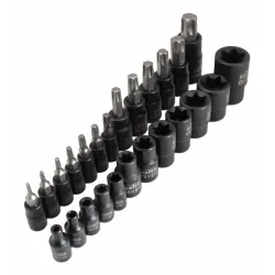 Klucze nasadowe torx e-torx 1/4 3/8 1/2