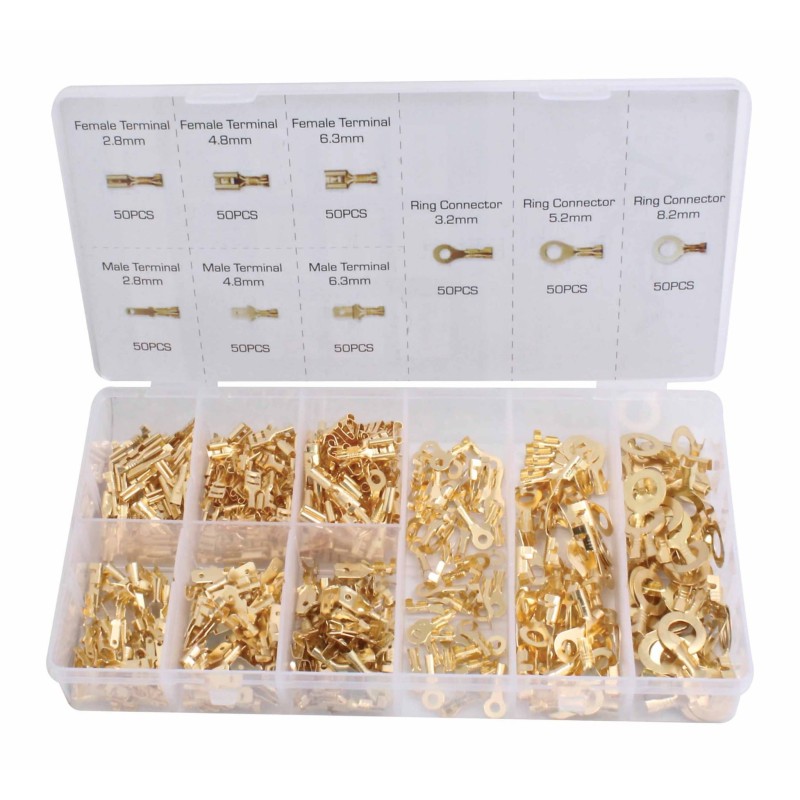 Konektory elektryczne nieizolowane 450szt