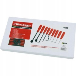 Zestaw haczyki szpikulce skrobak do pierścieni oringów 9el