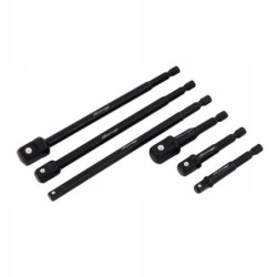 Reduction adapters for screwdriver sockets 1/4 3/8 1/2