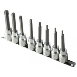 Klucze nasadowe torx standard 1 2 l 100 - zestaw 8 szt.