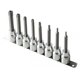 Klucze nasadowe torx tamper 1 2 l 100 - zestaw 8 szt