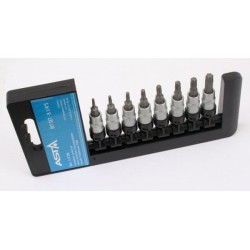 Klucze nasadowe torx standard 1 4 l 38 - zestaw 8 szt.