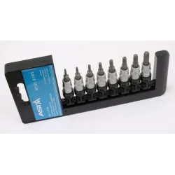 Klucze nasadowe torx standard 1 4 l 38 - zestaw 8 szt.