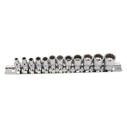Nasadki calowe 1/4” na szynie – 12szt
