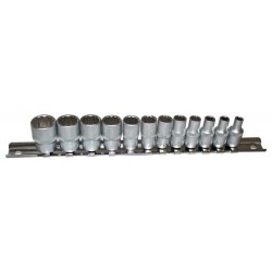 Socket spanners sockets 1/4'' 12 inch angle set - 12pcs.