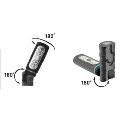 Lampa latarka ręczna akumulatorowa 6500k 2w