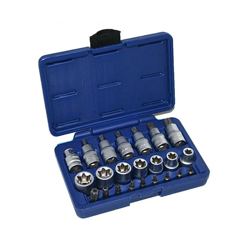 Klucze nasadowe torx 1 2 - zestaw 23 elem.