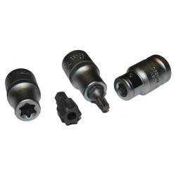 Klucze nasadowe torx 1/2'' - zestaw 23 elem.