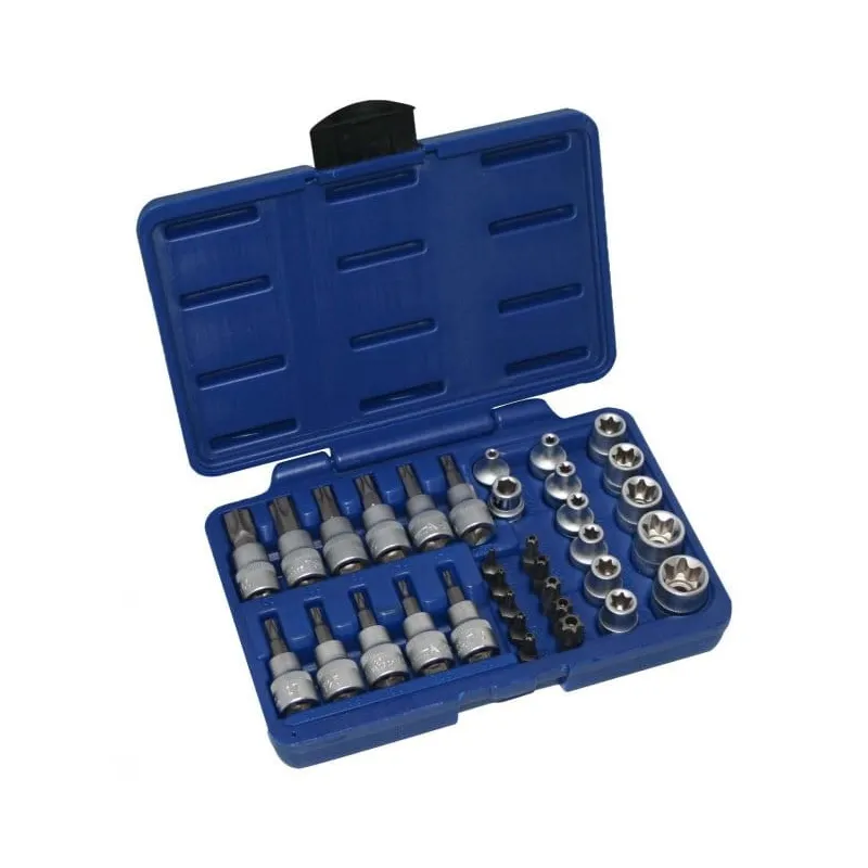 Klucze nasadowe torx 3 8 - zestaw 34 elem.