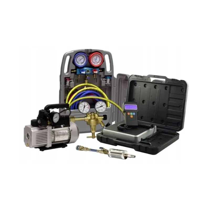 Zestaw napełniania układu klimatyzacji spr szczelnośći