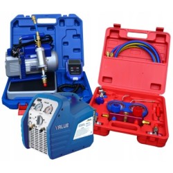 Air conditioning filling and recovery kit