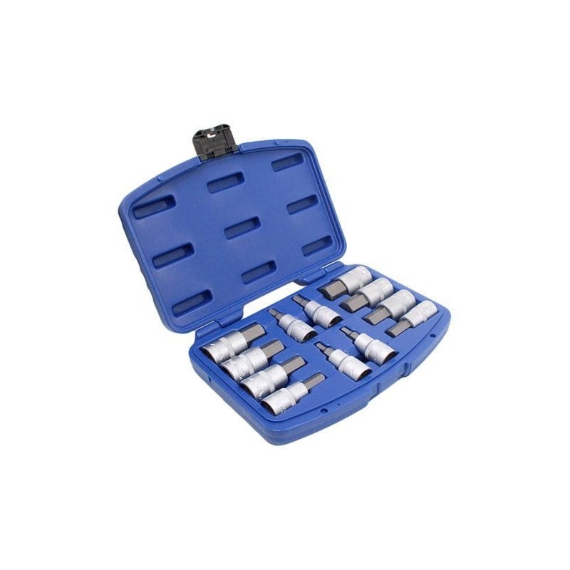 Klucze nasadowe 1 2 hex -zestaw 12elem.