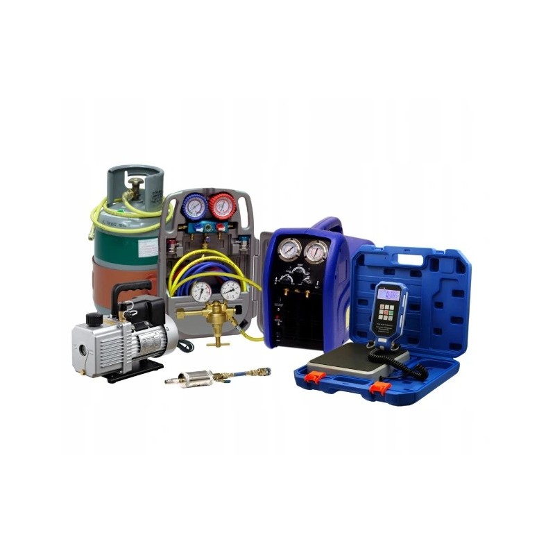 Zestaw do odzysku oraz napełniania klimatyzacji