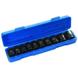 Forged impact sockets 1/2 " 10-24mm 10 pcs set
