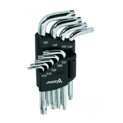 Klucze torx kpl. /krótkie z otworem/