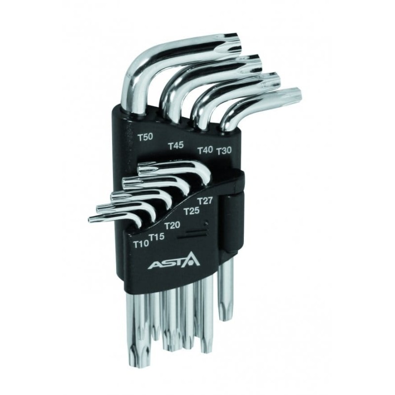 Klucze torx kpl. krótkie z otworem