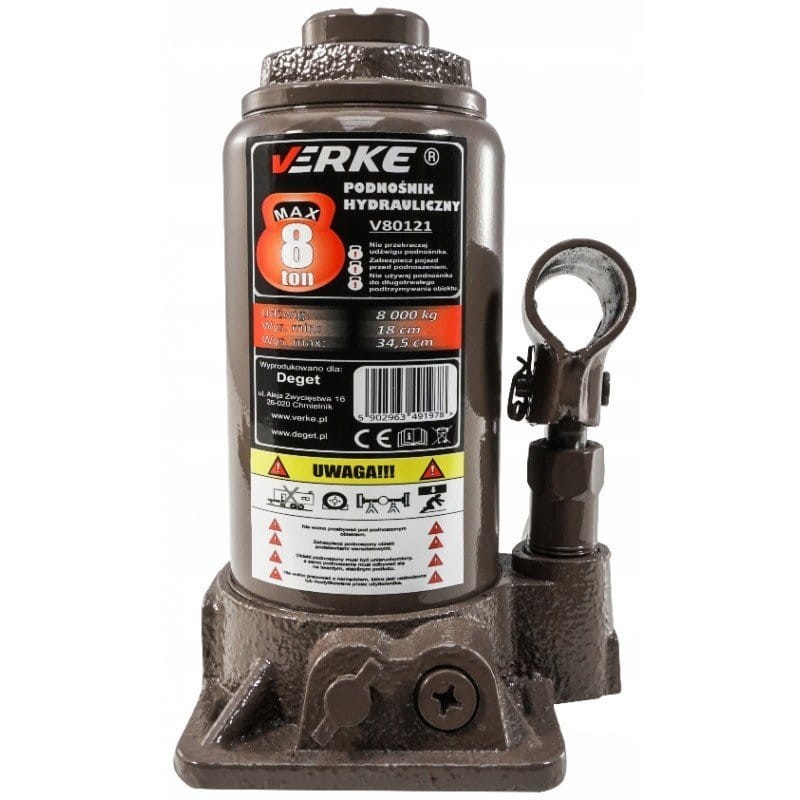 Podnośnik hydrauliczny słupkowy 8t butelkowy verke