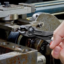 Szczypce twingrip 200mm chwytające czołowo z wyżłobieniem na rurkę