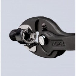 Szczypce twingrip 200mm chwytające czołowo z wyżłobieniem na rurkę