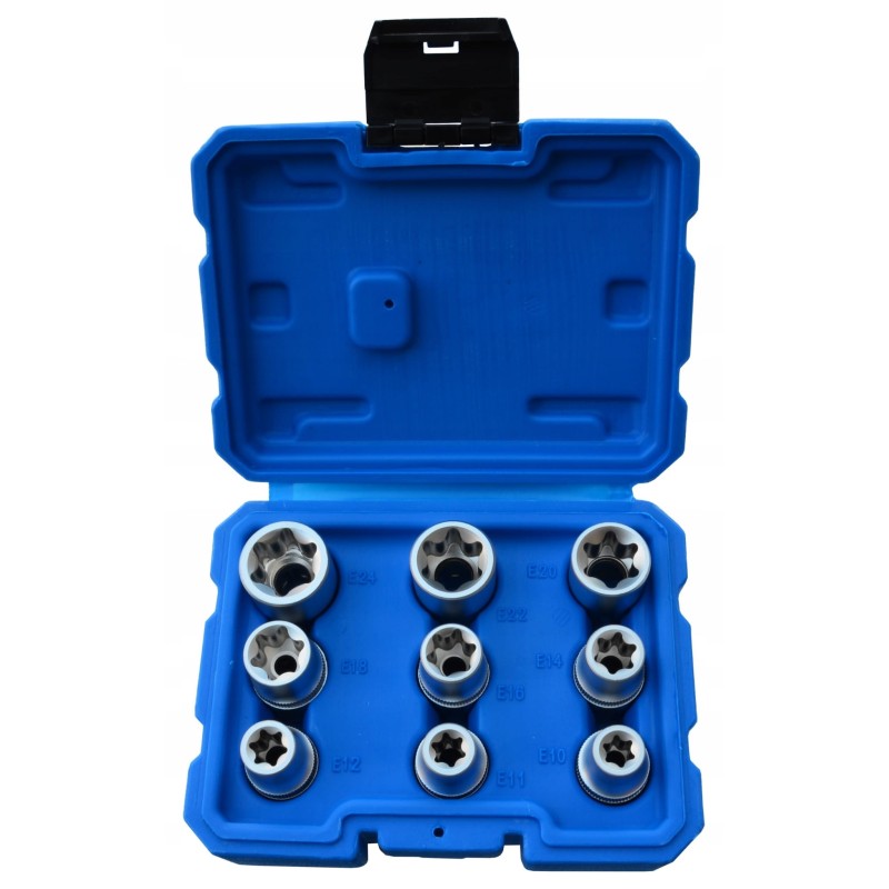 Zestaw nasadek torx wewnetrzny e10 e24 9szt etorxy