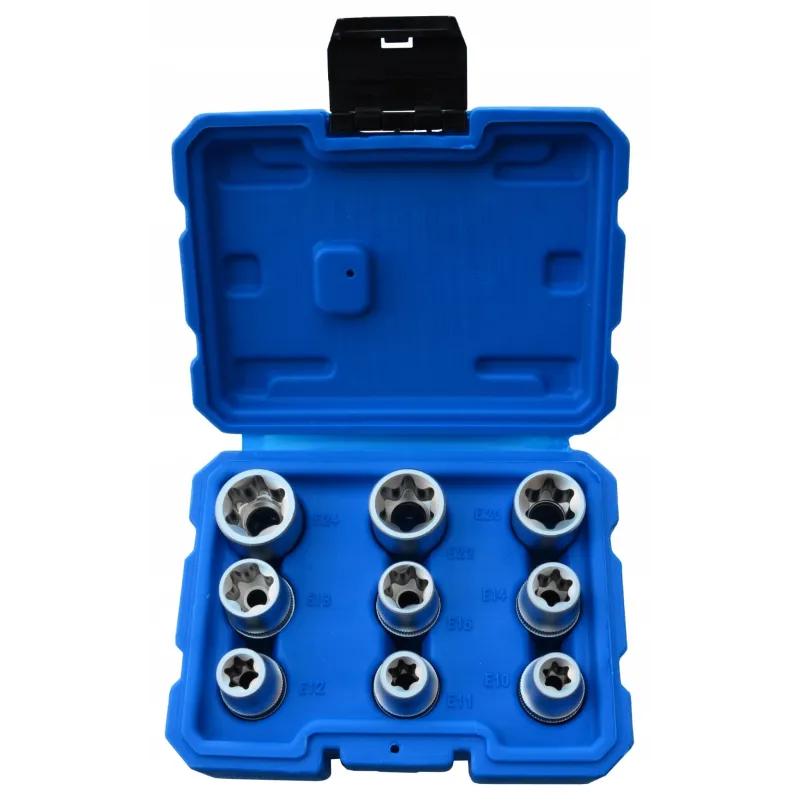 Zestaw nasadek torx wewnetrzny e10 e24 9szt etorxy