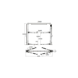 Podnośnik dwukolumnowy normet 4 T 230v/400v